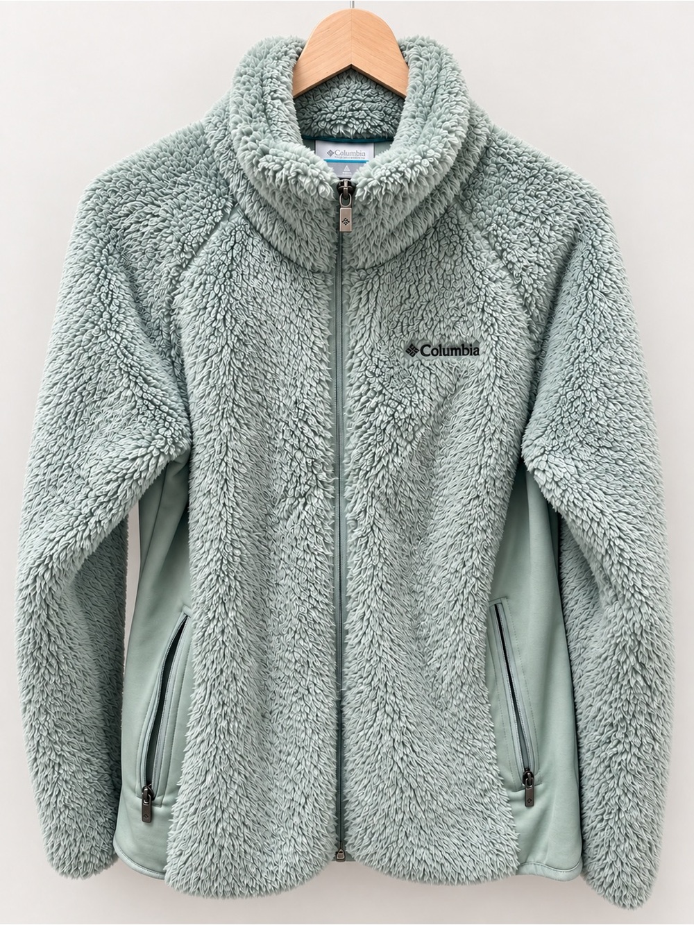Columbia Women’s Sherpa Fleece Full Zip Jacket Sage Green